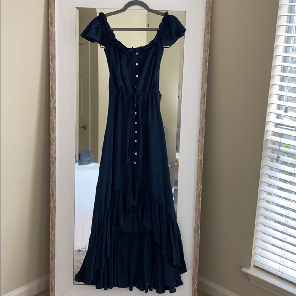 Navy blue maxi dress